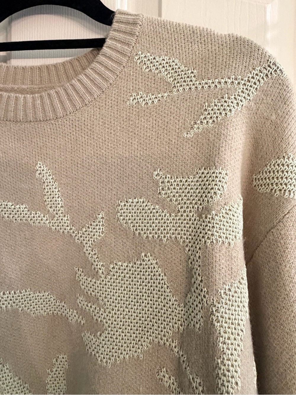 Cider Sage Green Floral Crewneck Sweater - Picture 3 of 5